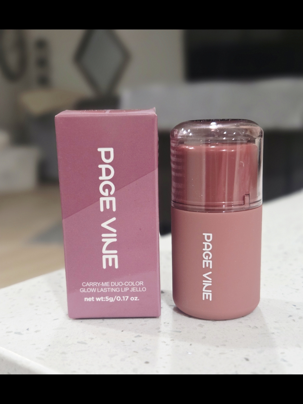 Page Vine Pink Carry-Me Duo-Color Glow Lip Jello